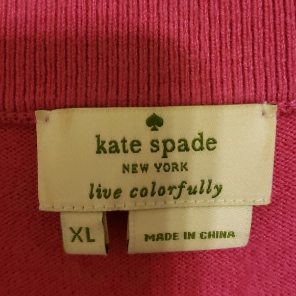 Kate Spade Pink Embellished Top Size XL - Picture 2 of 6